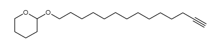 1-[(tetrahydropyran-2-yl)oxy]tetradec-13-yne Structure