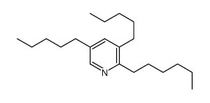 2-hexyl-3,5-dipentylpyridine结构式