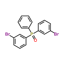 Bis(3-bromophenyl)phenylphosphine oxide structure