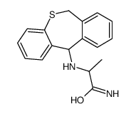 2-(6,11-dihydrobenzo[c][1]benzothiepin-11-ylamino)propanamide结构式