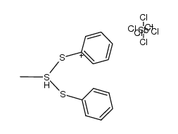 di(phenylthio)methylsulfonium hexachloroantimonate(V)结构式