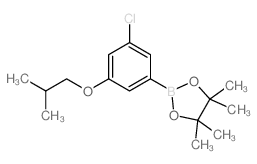 2-(3-CHLORO-5-ISOBUTOXYPHENYL)-4,4,5,5-TETRAMETHYL-1,3,2-DIOXABOROLANE structure