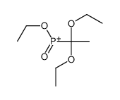 1,1-diethoxyethyl-ethoxy-oxophosphanium结构式