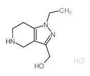 (1-ethyl-4,5,6,7-tetrahydro-1H-pyrazolo[4,3-c]pyridin-3-yl)methanol(SALTDATA: 2HCl) structure