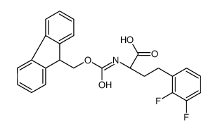 (2R)-4-(2,3-difluorophenyl)-2-(9H-fluoren-9-ylmethoxycarbonylamino)butanoic acid Structure