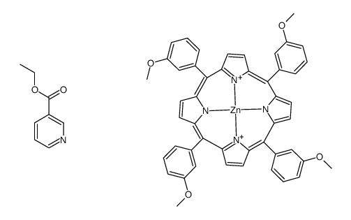Zn((MeOC6H4)4C20H8N4)(EtOOCC5H4N)结构式