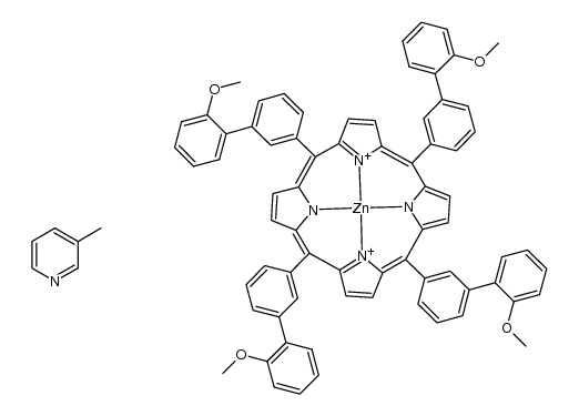 Zn((MeOC6H4C6H4)4C20H8N4)(CH3C5H4N) Structure