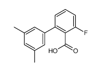 2-(3,5-dimethylphenyl)-6-fluorobenzoic acid Structure