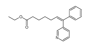 (Z)-7-phenyl-7-(3-pyridyl)-6-heptenoate ethyl ester Structure