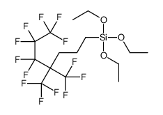 Triethoxy[5,5,6,6,7,7,7-heptafluoro-4,4-bis(trifluoromethyl)heptyl]silane Structure