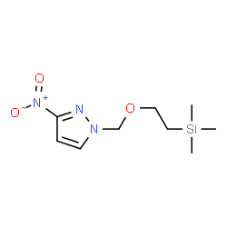 3-Nitro-1-((2-(trimethylsilyl)ethoxy)methyl)-1H-pyrazole structure