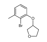 3-(2-bromo-3-methylphenoxy)tetrahydrofuran Structure