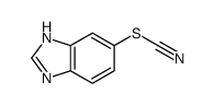 Thiocyanic acid, 1H-benzimidazol-5-yl ester (9CI) Structure