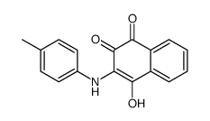 4-hydroxy-3-(4-methylanilino)naphthalene-1,2-dione Structure