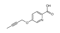 5-(but-2-yn-1-yloxy)picolinic acid结构式