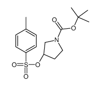 (R)-3-(甲苯-4-磺酰氧基)-吡咯烷-1-羧酸叔丁酯结构式