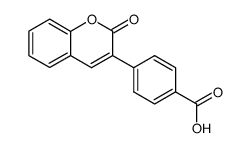 4-(2-oxo-2H-chromen-3-yl)-benzoic acid结构式