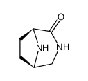 3,8-Diazabicyclo[3.2.1]octan-2-one,(1S)-(9CI) structure