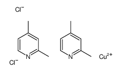 bis(2,4-dimethylpyridinio)dichlorocuprate(II) Structure