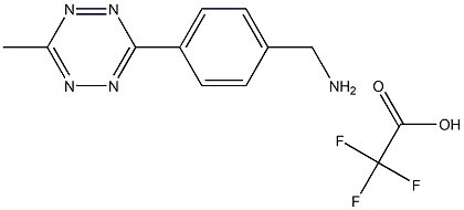 (4-(6-methyl-1,2,4,5-tetrazin-3-yl)phenyl)methanamine trifluoroacetic acid structure