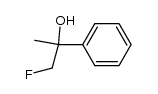 1-fluoro-2-hydroxy-2-phenylpropane结构式