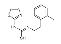 1-[2-(2-methylphenyl)ethyl]-3-(1,3-thiazol-2-yl)thiourea结构式