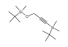 1-(tert-butyldimethylsilyl)-3-(tert-butyldimethylsilyloxy)propyne Structure