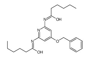 N-[6-(hexanoylamino)-4-phenylmethoxypyridin-2-yl]hexanamide结构式