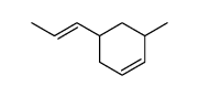 3-methyl-5-propenyl-cyclohexene Structure