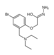 2-[4-bromo-2-(diethylaminomethyl)phenoxy]acetohydrazide结构式