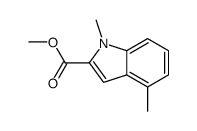 Methyl 1,4-dimethyl-1H-indole-2-carboxylate Structure