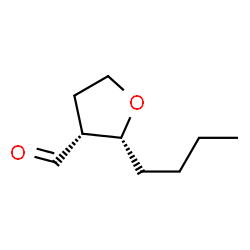 3-Furancarboxaldehyde, 2-butyltetrahydro-, (2R-cis)- (9CI)结构式