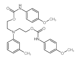 2-[2-[(4-methoxyphenyl)carbamoyloxy]ethyl-(3-methylphenyl)amino]ethyl N-(4-methoxyphenyl)carbamate picture