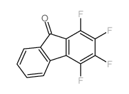 1,2,3,4-tetrafluorofluoren-9-one Structure