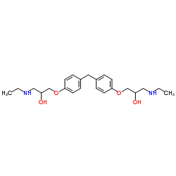 1,1'-[Methylenebis(4,1-phenyleneoxy)]bis[3-(ethylamino)-2-propanol] Structure