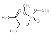 Phosphoricacid, dimethyl 1-methyl-2-oxopropyl ester Structure