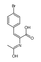 2-acetamido-3-(4-bromophenyl)prop-2-enoic acid Structure