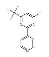 4-chloro-2-(4-pyridyl)-6-(trifluoromethyl)pyrimidine Structure