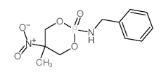 1,3,2-Dioxaphosphorinan-2-amine,5-methyl-5-nitro-N-(phenylmethyl)-, 2-oxide结构式