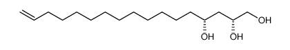 (2R,4R)-16-Heptadecene-1,2,4-triol结构式