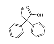 3-bromo-2,2-diphenyl-propionic acid结构式