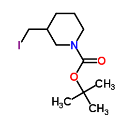 N-Boc-3-碘甲基哌啶结构式