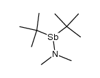 (t-C4H9)2SbN(CH3)2 Structure