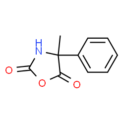 2,5-Oxazolidinedione,4-methyl-4-phenyl- Structure