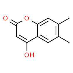 4-Hydroxy-6,7-dimethylcoumarin结构式