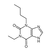 1-ethyl-3-butyl-3,7-dihydro-purine-2,6-dione Structure