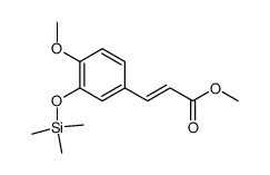 3-[4-Methoxy-3-(trimethylsilyloxy)phenyl]propenoic acid methyl ester structure