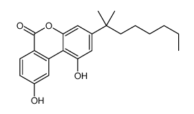 1,9-dihydroxy-3-(2-methyloctan-2-yl)benzo[c]chromen-6-one结构式