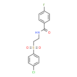 N-(2-[(4-CHLOROPHENYL)SULFONYL]ETHYL)-4-FLUOROBENZENECARBOXAMIDE picture