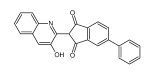 2-(3-hydroxy-2-quinolyl)-5-phenyl-1H-indene-1,3(2H)-dione结构式